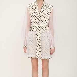 Floral sheer handmade blazer